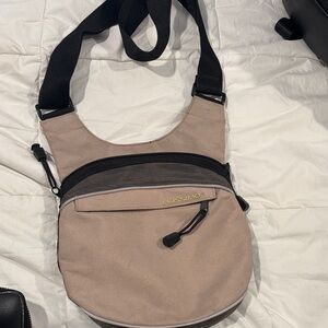 Mossimo Supply Co. Tan and Black Messenger Bag